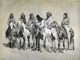 Waiting For The Beef Issue Frederic Remington Western Giclee Print + Ships Free - £30.68 GBP+