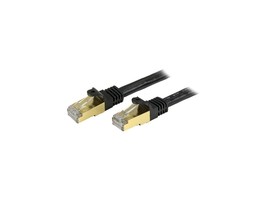 StarTech.com C6ASPAT7BK 7 ft. Cat 6A Black Shielded Network Ethernet Cables - £36.59 GBP