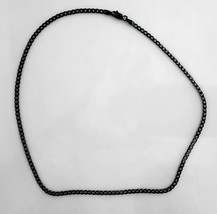 Black Rhodium Curb Chain 3mm 080 gauge - €30,50 EUR