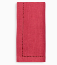 Sferra Festival Linen Coral Dinner Napkins Hemstitch Detail 20x20&quot; Set/4... - £31.80 GBP