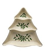 Lenox Holiday Tree Divided Server 9.75 Inch Dimension Collection In ORIG... - £22.03 GBP