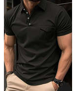 Men&#39;s Full Size Collared Neck Short Sleeve Polo Plus Size - $35.49