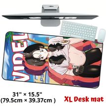 Waifu Fanart Girl Desk Mat Game 90s Anime Large Keyboard Mouse Pad X Lar... - $26.99