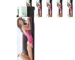 Italian Pin Up Girl D3 Lighters Set of 5 Electronic Refillable Butane  - $15.79