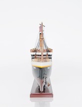 13" Black and White 1912 RMS Titanic Lights Boat Hand Painted Decorative Boat - $705.99