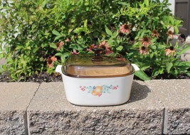 Vintage Corning Ware Abundance Beige A-5-B Dutch Oven Casserole 5 quart/L EUC! - $24.99