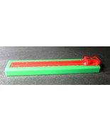 Vintage Ruler Pencil Case Sharpener Unbranded School Supplies Green Red - $280.41 MXN