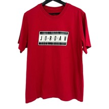 Nike Jordan t-shirt Large mens red shirt logo on front  - £13.43 GBP