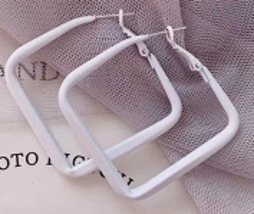 Colorful geometric square drop earrings exaggerated earrings - $19.80