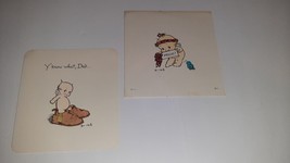 Vtg American Greeting Card Rose O&#39;Neil Kewpie Doll Cards HELLO &amp; Father&#39;... - $7.92