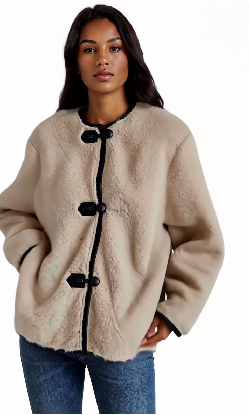 Steve Madden yuna jacket in Natural - size XS