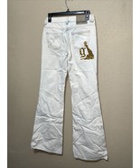 John Galliano Women‘s WHITE WASH Slim Fit Flair Jeans Size W26 / IT40 NEW - £215.10 GBP