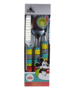 Disney Parks Mickey Mouse Icon Colorful 12 Piece Flatware Set Disney Eats - £32.50 GBP