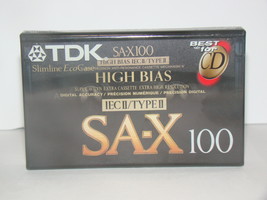 TDK - SA-X100 - HIGH BIAS IEC II / TYPE II - Blank Cassette Tape (New) - $15.00