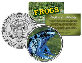 Poison Dart Frog * Collectible Frogs * Jfk Kennedy Half Dollar Us Colorized Coin - £6.69 GBP