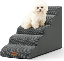 Dog Stairs For High Bed 22.6 H, Small Pet Steps With Leakproof Cover, High Den - £48.58 GBP