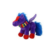 Ganz Webkins Rainbow Pegasus Purple Plush 10" Winged Stuffed Animal No Code - $11.87