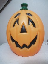 Vintage Halloween Lighted Pumpkin Jack-o-Lantern Blow Mold 25&quot; large works nice - £39.28 GBP