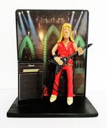  Figurine Handmade - Action Figures -Randy Rhoads with Polka Dot Flying V guitar - $69.00