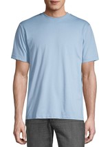 George Men&#39;s Crew Neck Tee Shirt Small (34-36) Blue Sparrow Moisture Wic... - $9.42