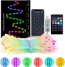 Christmas Smart Fairy String Lights,33Ft USB Fairy Lights Color Changing DIY App - £13.14 GBP
