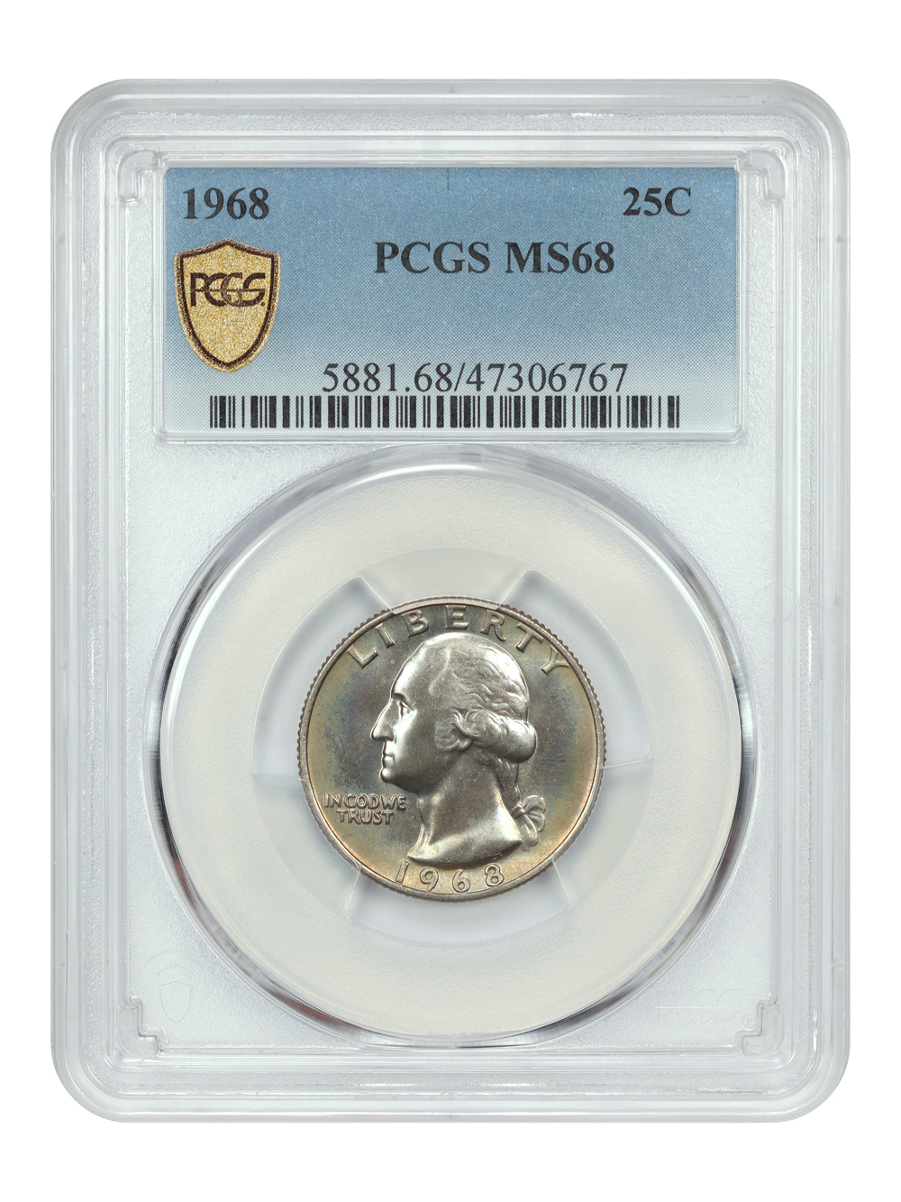 Primary image for 1968 25C PCGS MS68