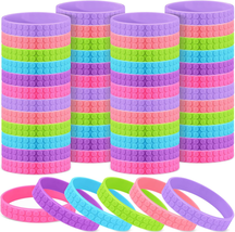 Building Block Bracelets for Kids 6 Color Stretchy Rubber Bracelets Wristbands C - £13.13 GBP