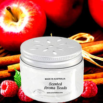 Apple Cinnamon Raspberry Aroma Beads Air Freshener Room Linen Car Odor Rid - $315.59 MXN - $539.01 MXN