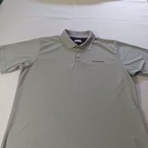 Columbia Omni Wick Men's Gray Pullover Polo Shirt Size Large Short Sleeve Solid image 5