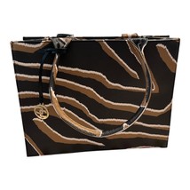 Chico’s Tiger Stripe Structured Tote Bag – Animal Print, Faux Leather with Gold - $840.68 MXN