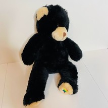 Noah&#39;s Ark Animal Workshop Black Bear Plush Stuffed Animal 15&quot; Rainbow Star - £11.50 GBP