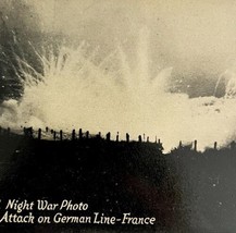 Wonderful Night American Attack On Germans In France WW1 1910s Postcard ... - £19.51 GBP