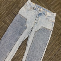 Levi&#39;s Premium 501 &#39;90s Jeans Button Fly Chaps Light Wash Denim Mens Siz... - $75.00