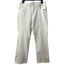 Chicos Platinum Marquis Denim Jeans Women M Short Mid Rise 30x28 TINY FLAW - $26.89