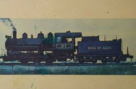 Rock Of Ages No 27 Vintage Railroad Card Locomotive Steam Train 0-6-0 Type #32 - $19.00