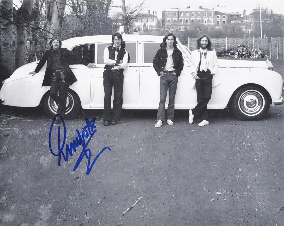 Primary image for RINGO STARR SIGNED PHOTO - The Beatles - Paul McCartney, J. Lennon - G. Harrison