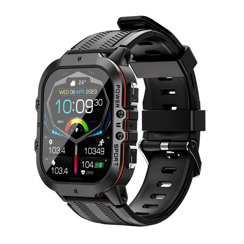 C26 Smartwatch For Men 1ATM Waterproof 1.96 Inch 410*502 HD Screen Healt... - £55.82 GBP