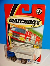 Matchbox Build It Series #95 Earth Mover Dump Truck Blue &amp; Gray w/ Metal Bed - £2.38 GBP