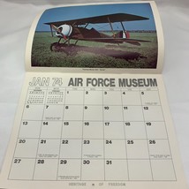 Vintage 1974 Air Force Museum Calendar Heritage of Freedom Collector&#39;s Edition - £6.64 GBP