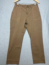 Old Navy Utility Cargo Ankle Canvas Pants Womens Size 10 Brown Simple Casual - £26.07 GBP