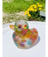 Matte Multi Colored Glow Duck, Rainbow Duck, Glow In The Dark, With Gift... - $20.48 CAD