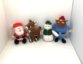 Rudolph the red nose reindeer, Santa Claus, Cornelius, Sam the Snowman, plush - £31.02 GBP