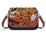 Mondxflaur Tiger Animal Print Messenger Bag for Women PU Leather Crossbo... - $26.99