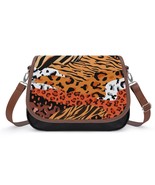 Mondxflaur Tiger Animal Print Messenger Bag for Women PU Leather Crossbo... - $37.03 CAD