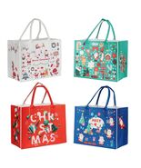 JIWINNER 4PCS Felt Gift Bags 13x7x10 with Handles Christmas Wrapping - $273.00 MXN