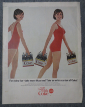 Coca Cola Ad For Extra fun take more than one   1965 - $1.98