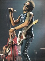 Lenny Kravitz live onstage with Fender Stratocaster guitar 8 x 11 pin-up... - £3.62 GBP