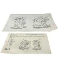 TRI CHEM 8214 Boy and Girl Liquid Embroidery Picture w instructions 13 x 9 Vtg B - $25.25