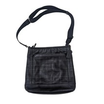 Coach Black Tattersall Leather Tech Messenger Crossbody Bag F71757 - £116.65 GBP