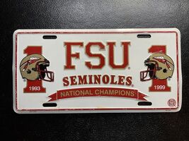 License Plate Vintage Florida State FSU Football National Champions 1993... - $24.73